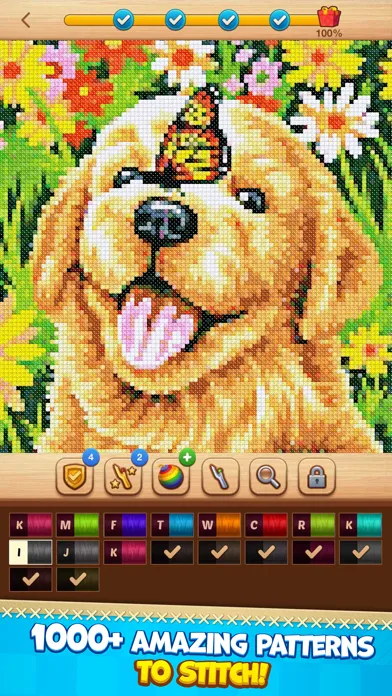 Cross-Stitch: Coloring Book স্ক্রিনশট