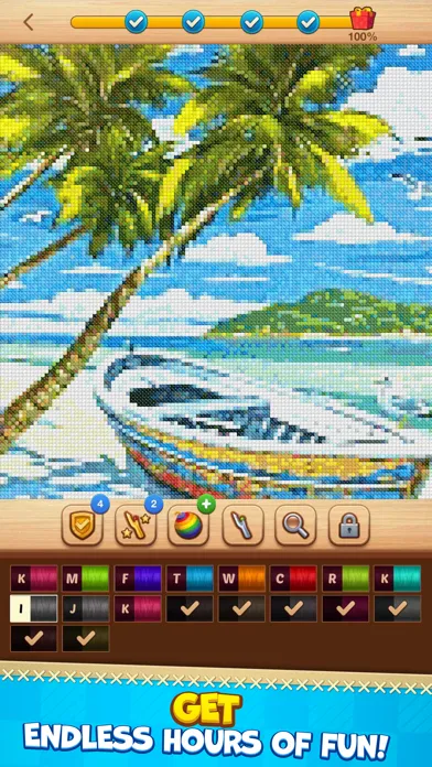 Cross-Stitch: Coloring Book স্ক্রিনশট