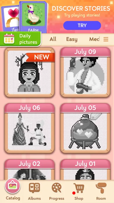 Capturas de pantalla de Craft Cross Stitch: Pixel Art
