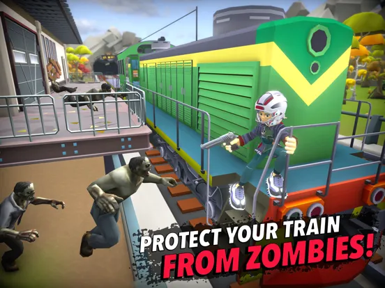 Zombie Train: Survival games iPad 应用截图
