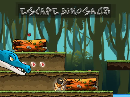 تصاویر The Caveman Runner - Stone age Dinosaur for croods iPad 