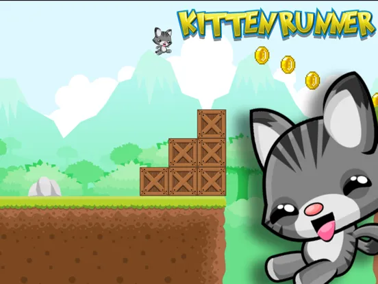 Captures d'écran de Kitten Runner into the Forest - Endless iPad 