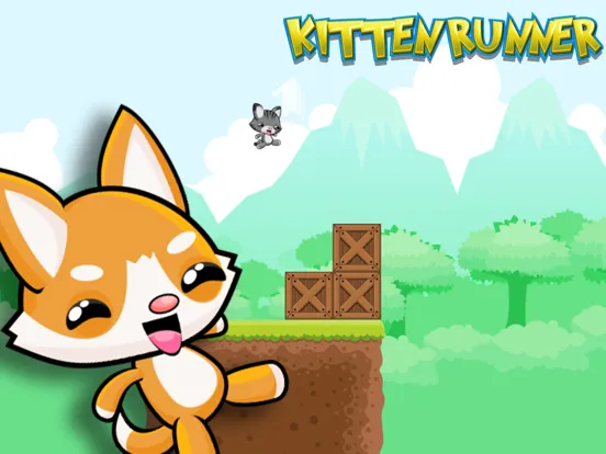 Captures d'écran de Kitten Runner into the Forest - Endless iPad 