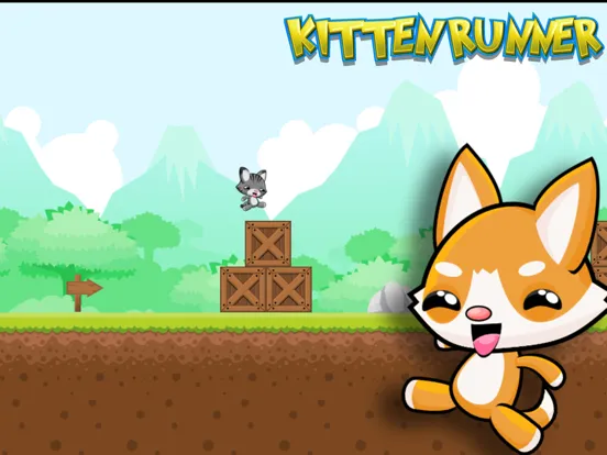 Captures d'écran de Kitten Runner into the Forest - Endless iPad 
