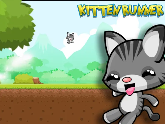 Captures d'écran de Kitten Runner into the Forest - Endless iPad 