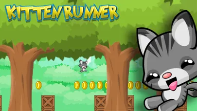 Captures d'écran de Kitten Runner into the Forest - Endless