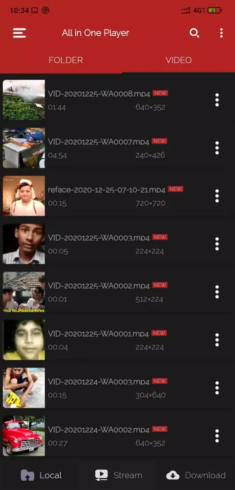 All In One VIDEO PLAYER: 4K Vi Ekran Görüntüleri