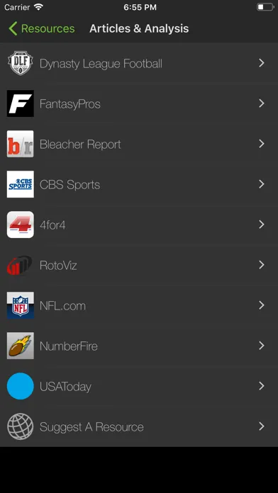 Playerline Fantasy Sports News应用截图