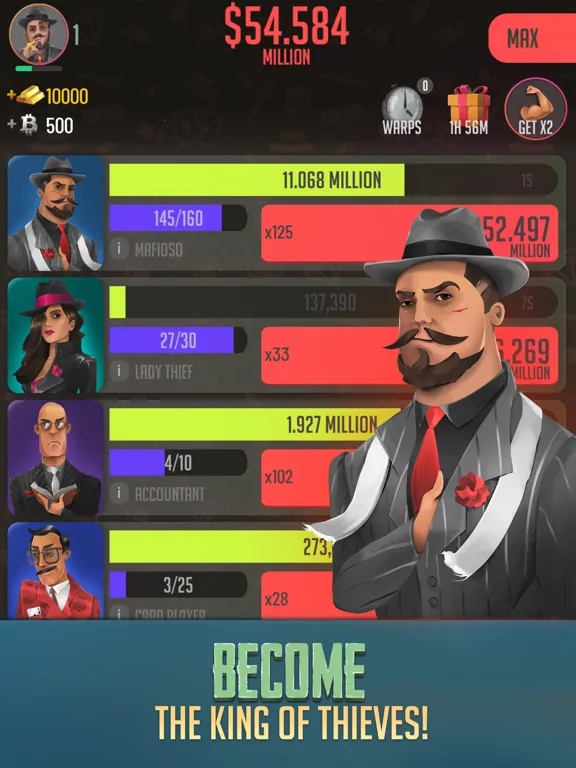 Idle Thieves - Mafia Tycoon iPad  स्क्रीनशॉट