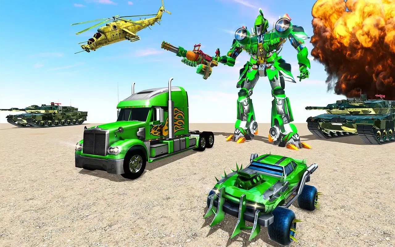 Indian Army Robot Transform War Screenshots