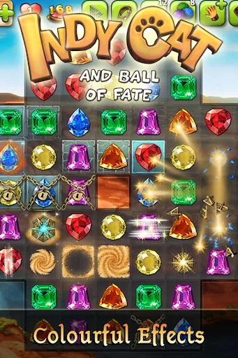 Indy Cat: Match 3 Adventure 스크린샷