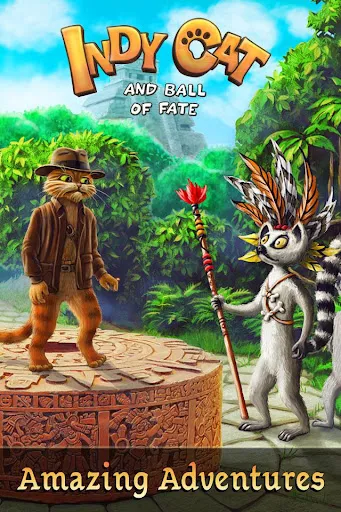 Indy Cat: Match 3 Adventure 스크린샷