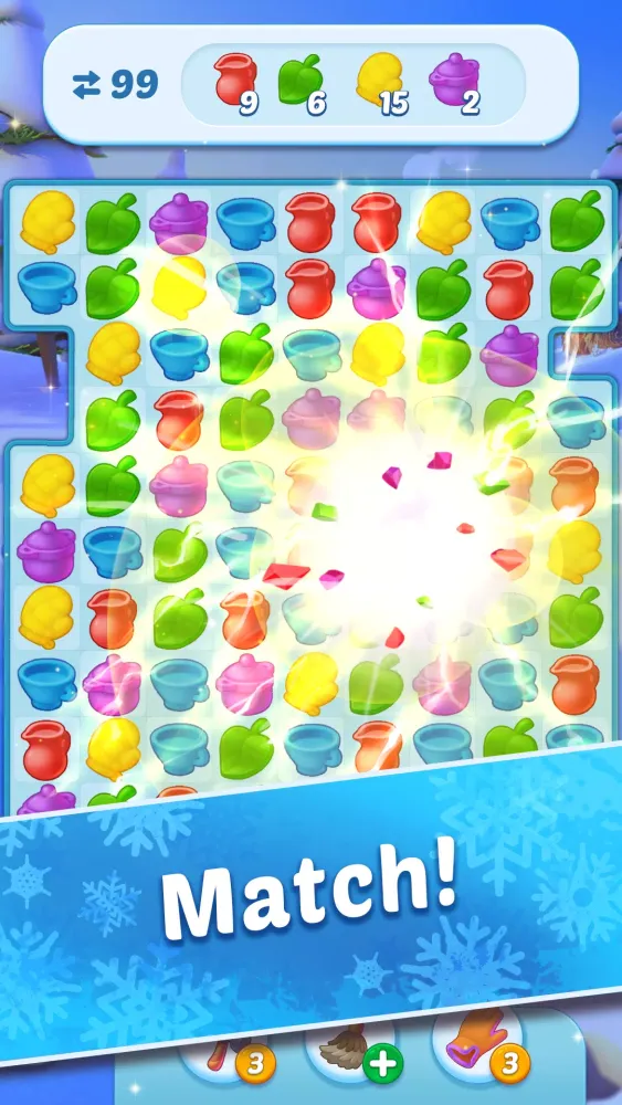 Coldscapes: My Match-3 Family应用截图