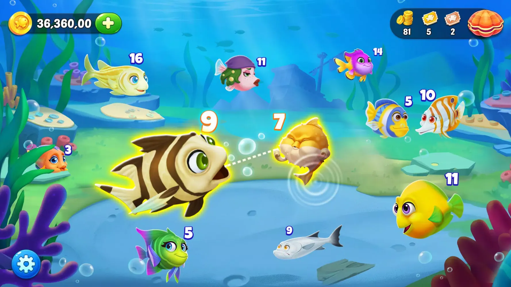 Solitaire Fish Mania Ekran Görüntüleri