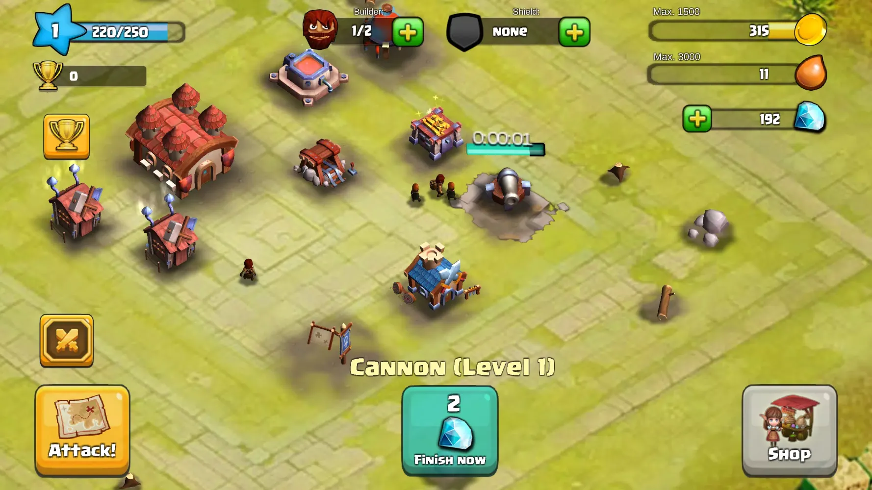 Capturas de tela do King of Clans