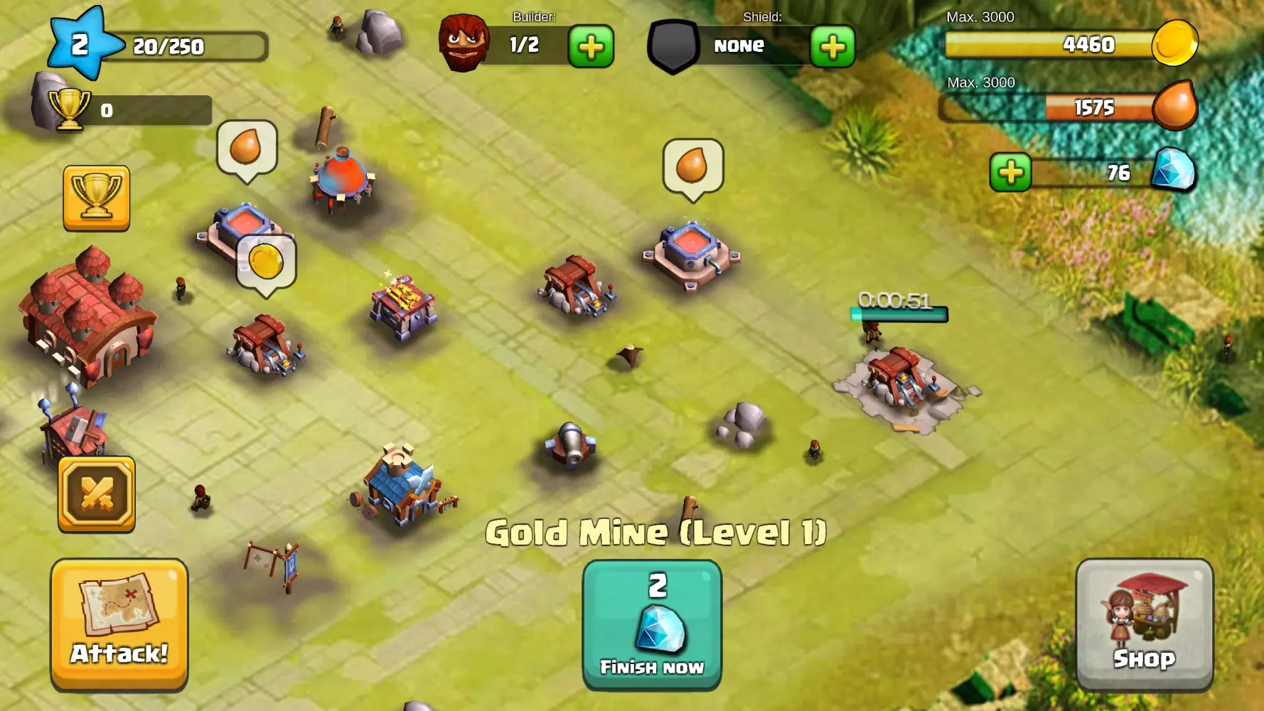 Capturas de tela do King of Clans