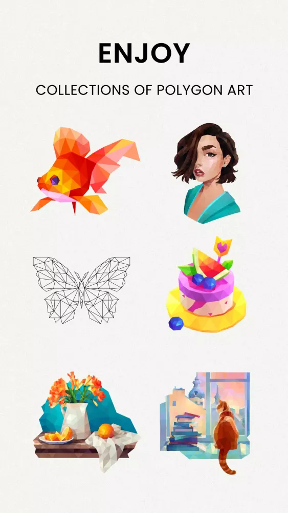 Tangkapan layar Artbook: Poly by Number