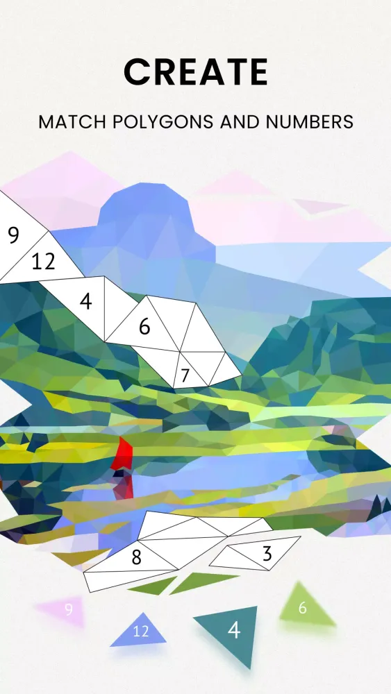 Tangkapan layar Artbook: Poly by Number
