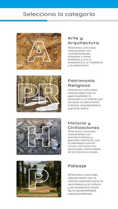 Captures d'écran de Itinerarios Culturales España
