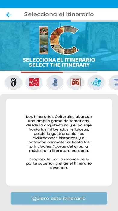 Captures d'écran de Itinerarios Culturales España