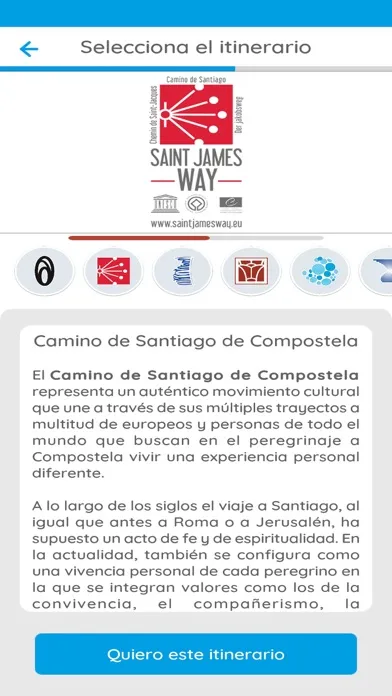 Captures d'écran de Itinerarios Culturales España