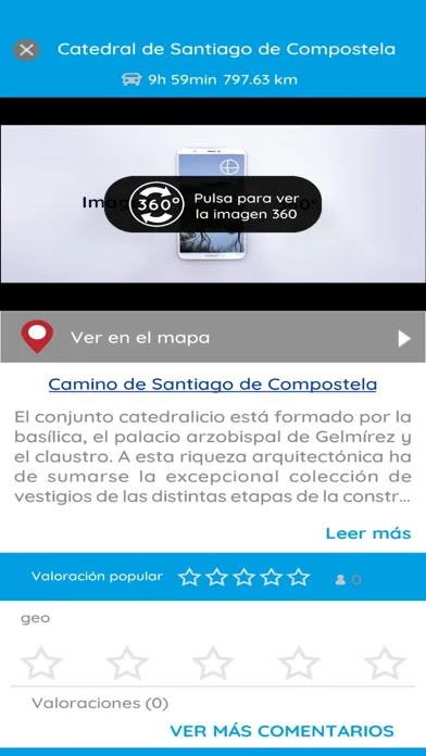 Captures d'écran de Itinerarios Culturales España