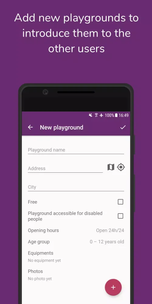 Ảnh chụp màn hình của Playgroond