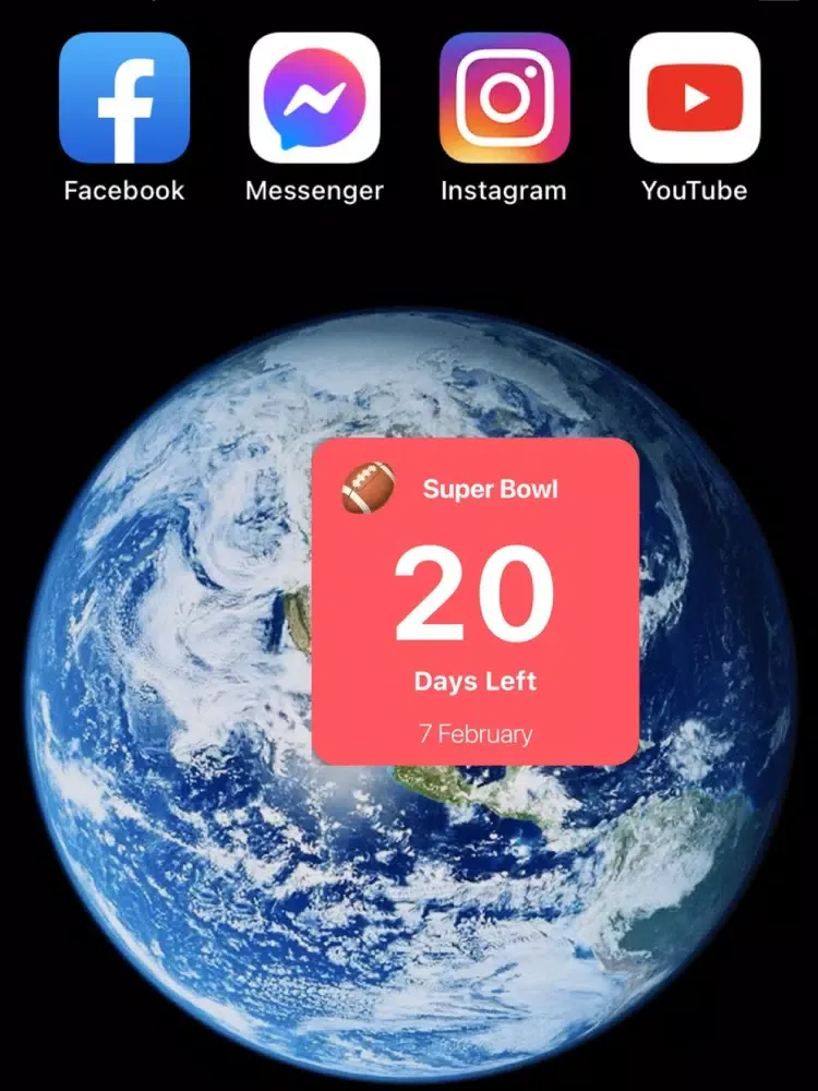 Capturas de pantalla de Birthday Countdown Widget iPad 