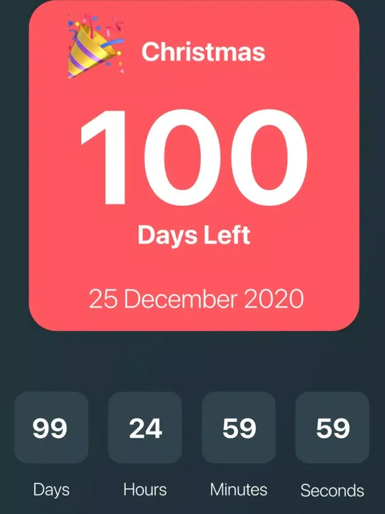 Capturas de pantalla de Birthday Countdown Widget iPad 