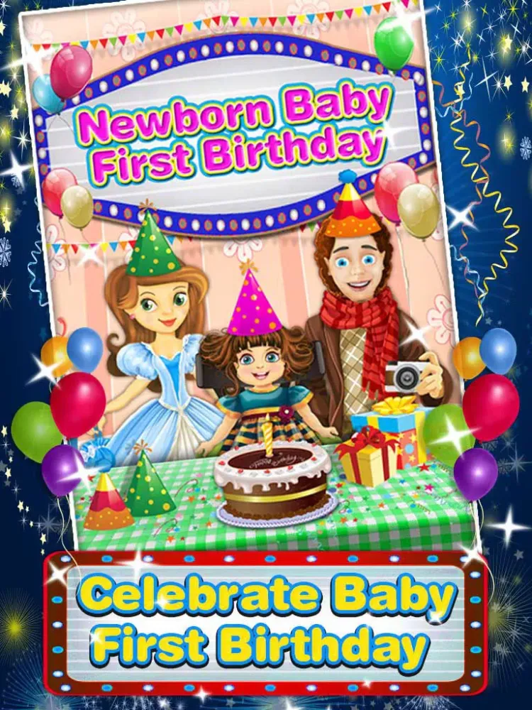Baby First Birthday Party - New baby birthday planner game iPad 应用截图