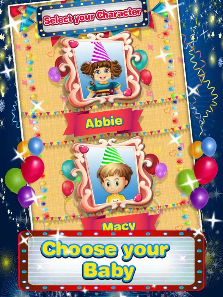 Baby First Birthday Party - New baby birthday planner game iPad 应用截图