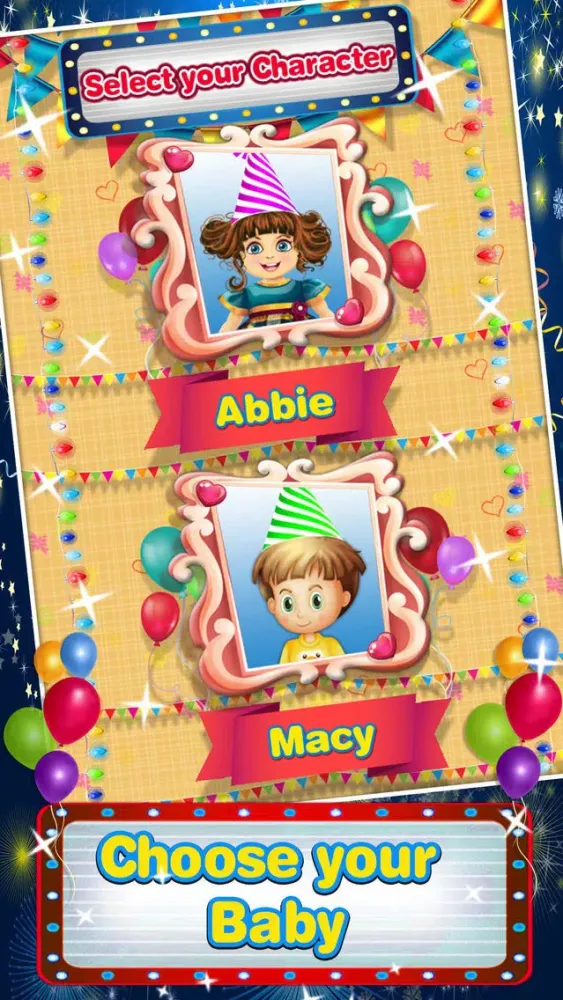 Baby First Birthday Party - New baby birthday planner game应用截图