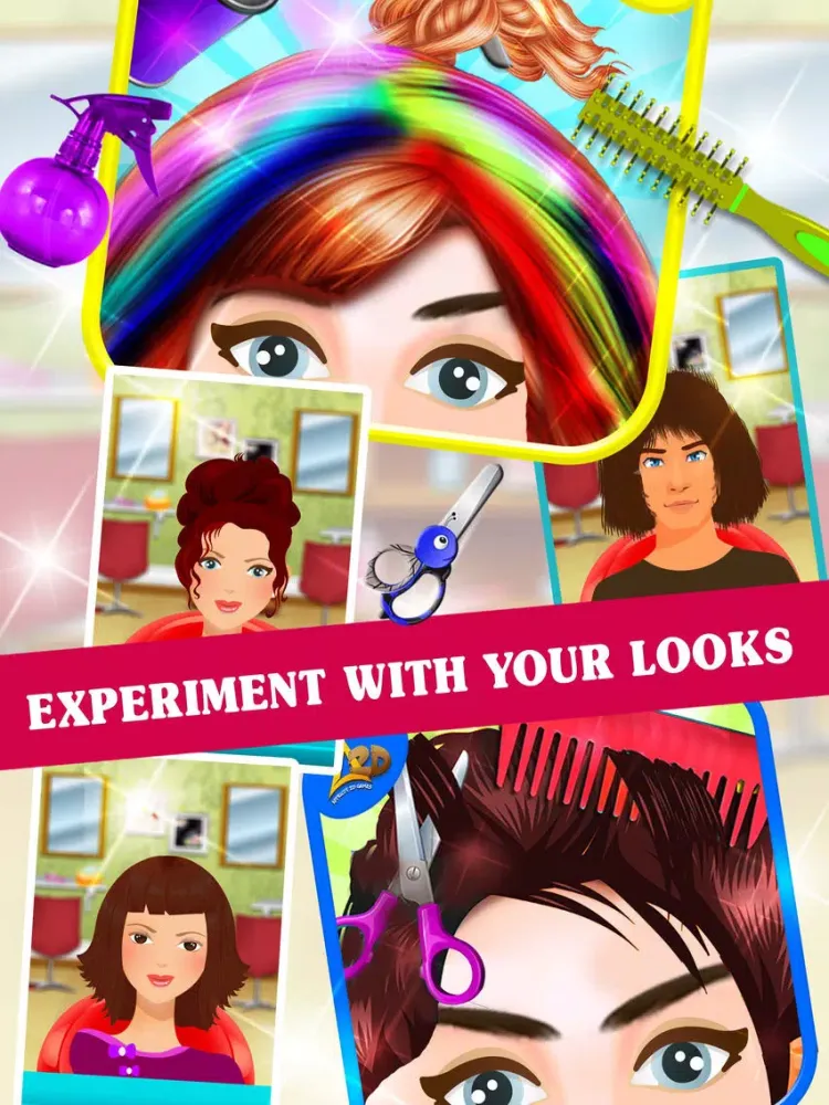 ภาพหน้าจอของ Girls Hair Salon - Hairstyle & Makeup Party 2017 iPad 