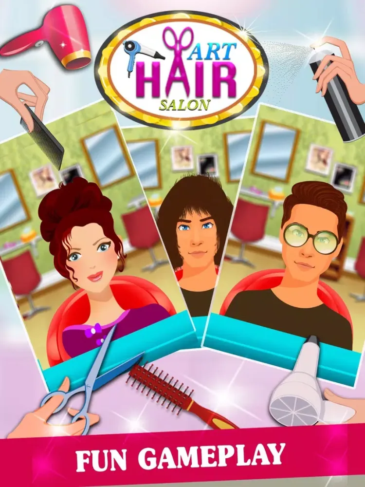 ภาพหน้าจอของ Girls Hair Salon - Hairstyle & Makeup Party 2017 iPad 