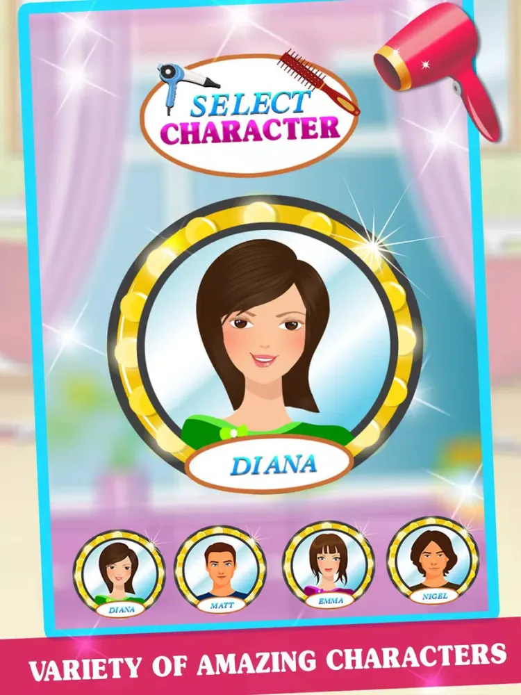 ภาพหน้าจอของ Girls Hair Salon - Hairstyle & Makeup Party 2017 iPad 