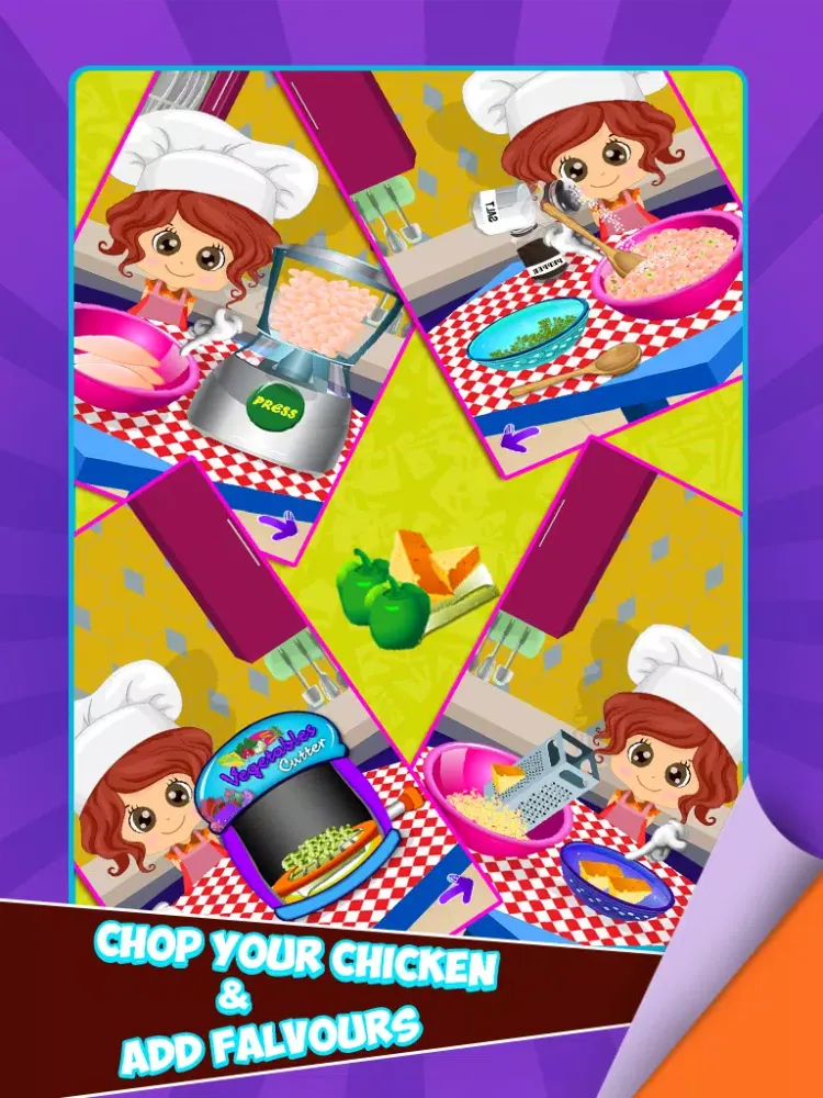 تصاویر Nuggets Maker – Preschool fast food cooking game and free fried chicken invaders iPad 