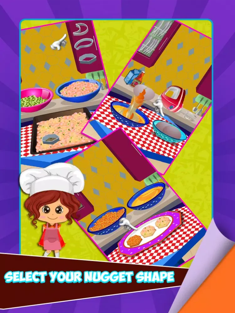 تصاویر Nuggets Maker – Preschool fast food cooking game and free fried chicken invaders iPad 