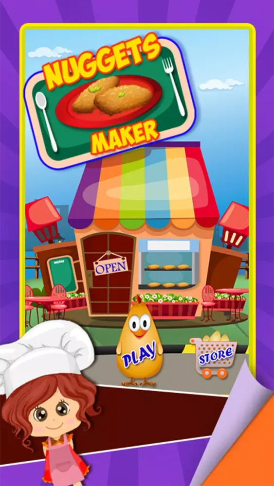تصاویر Nuggets Maker – Preschool fast food cooking game and free fried chicken invaders