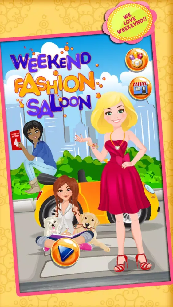 Weekend Fashion Saloon – Girl dress up stylist boutique and star makeover salon game स्क्रीनशॉट