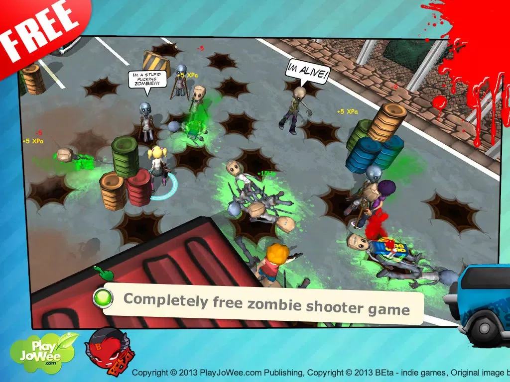 Captures d'écran de Hot Zomb: Zombie Survival free iPad 