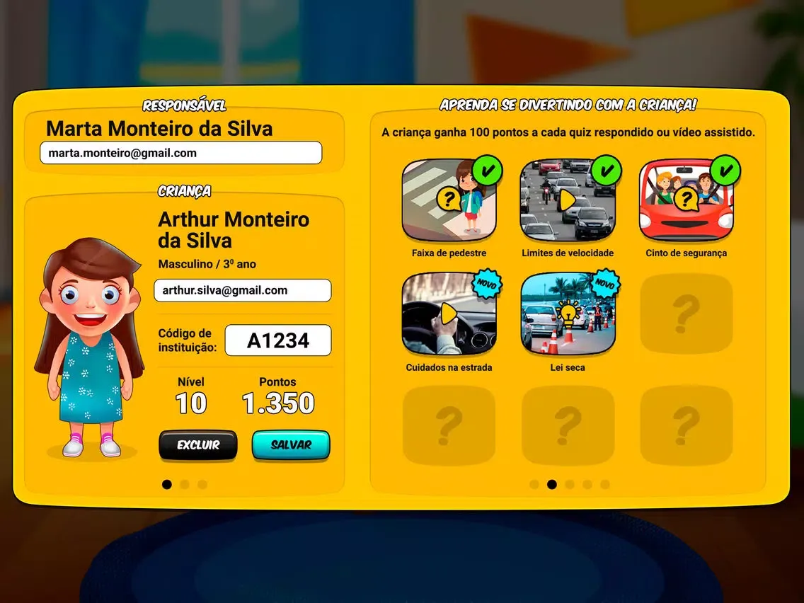 ภาพหน้าจอของ Maio Amarelo Kids iPad 