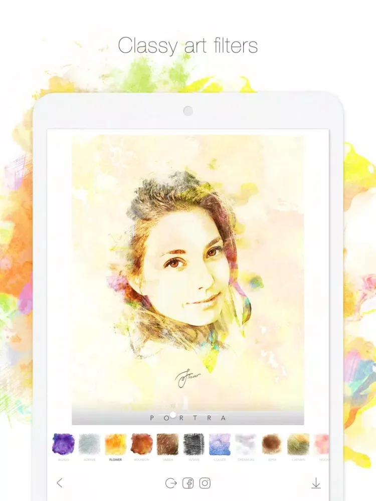 PORTRA - Stunning art filter iPad  स्क्रीनशॉट