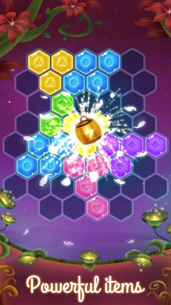 Flower Secret - Hexagon Block Puzzle سکرین شاٹس