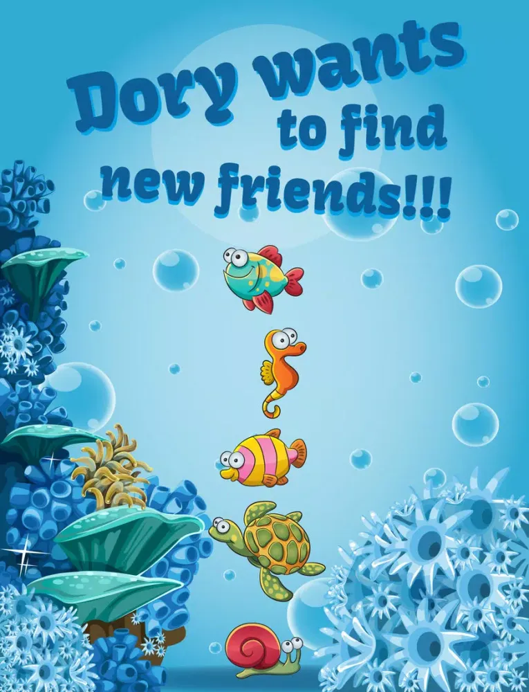 Dory finding new friends for kids iPad  سکرین شاٹس