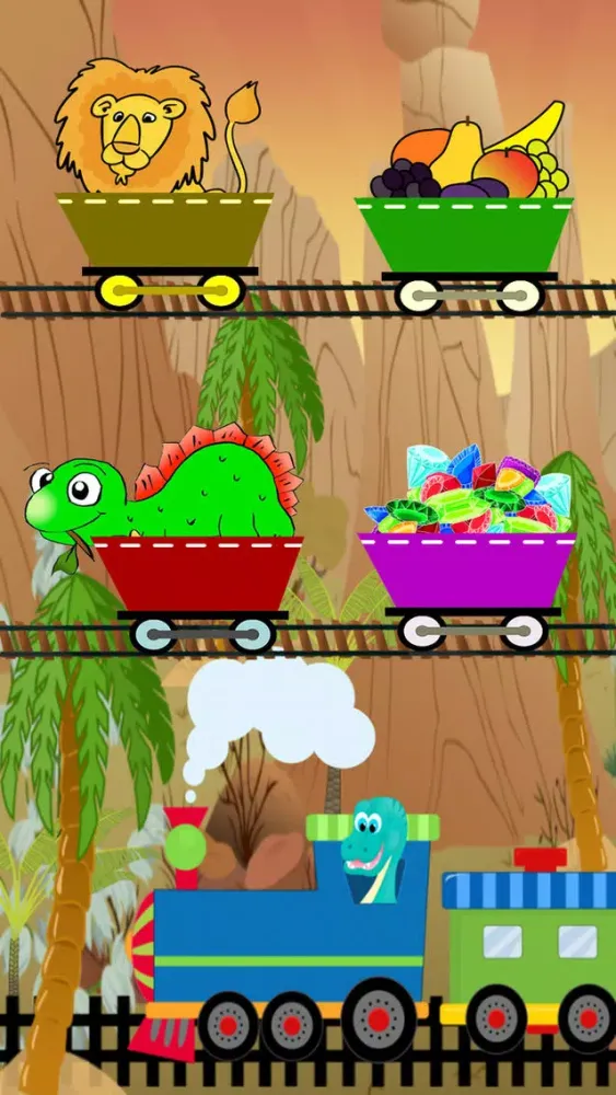 Tangkapan skrin Dino Train Match Up Game