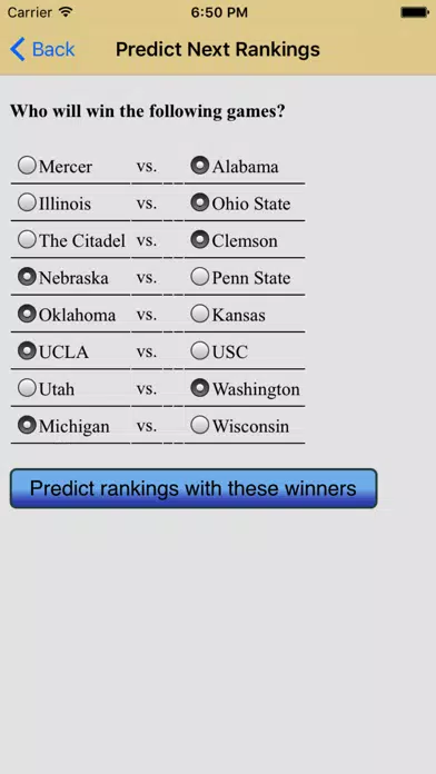 تصاویر College Football Playoff Predictor