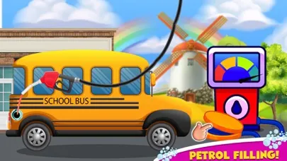 ภาพหน้าจอของ School Bus Auto Workshop Game
