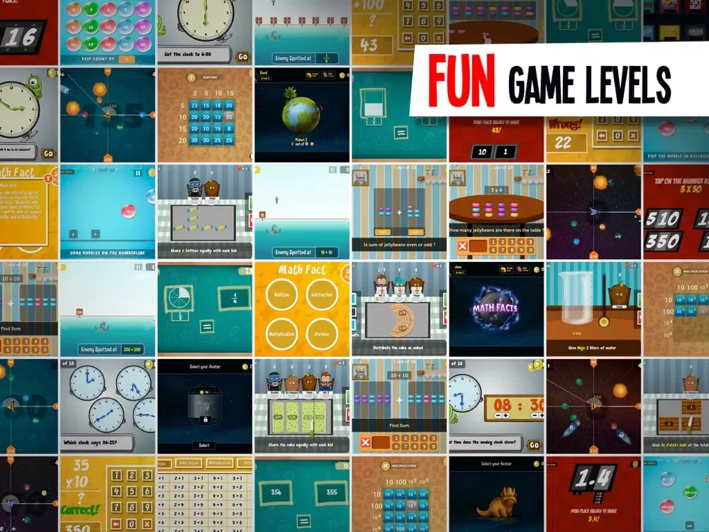 Ảnh chụp màn hình của 3rd Grade Math Planet - Fun math game curriculum for kids iPad 