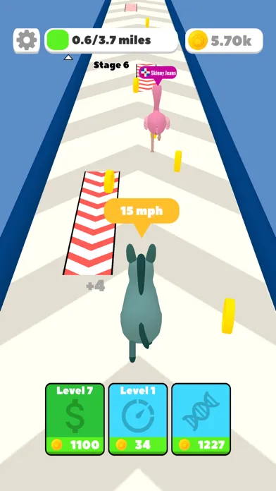 Capturas de tela do Idle Run: Animal Evolution 3D