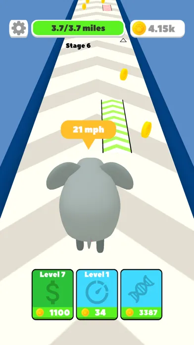 Capturas de tela do Idle Run: Animal Evolution 3D